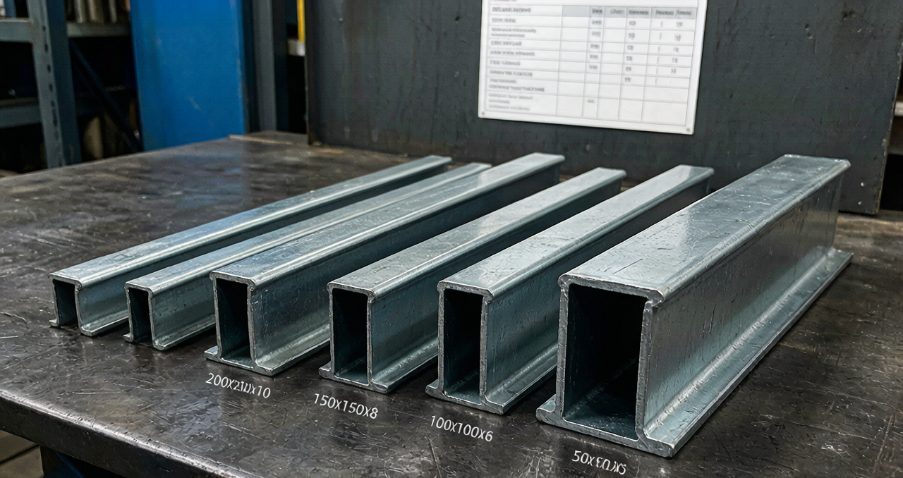 ASTM A36 channel cross-section dimensional diagram