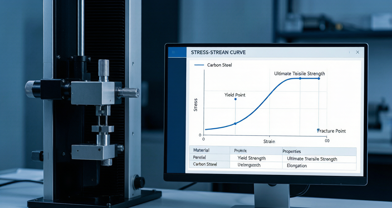 Extensometer and tensile test report document