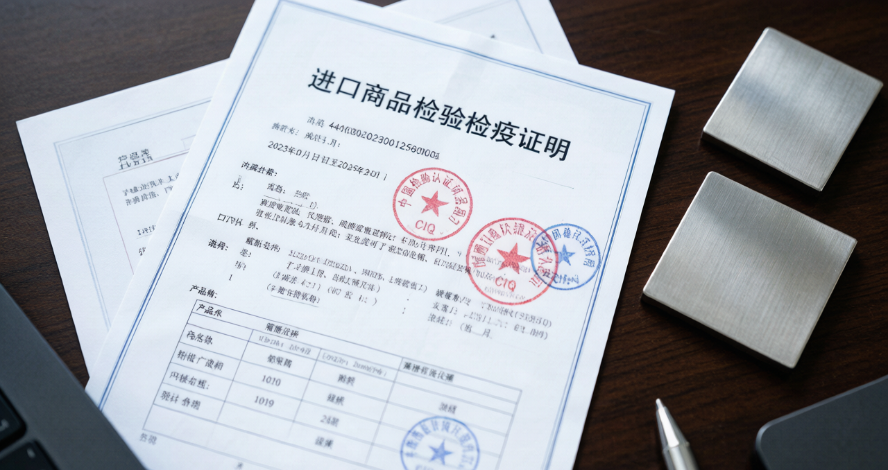 Mill test certificate package ready for import