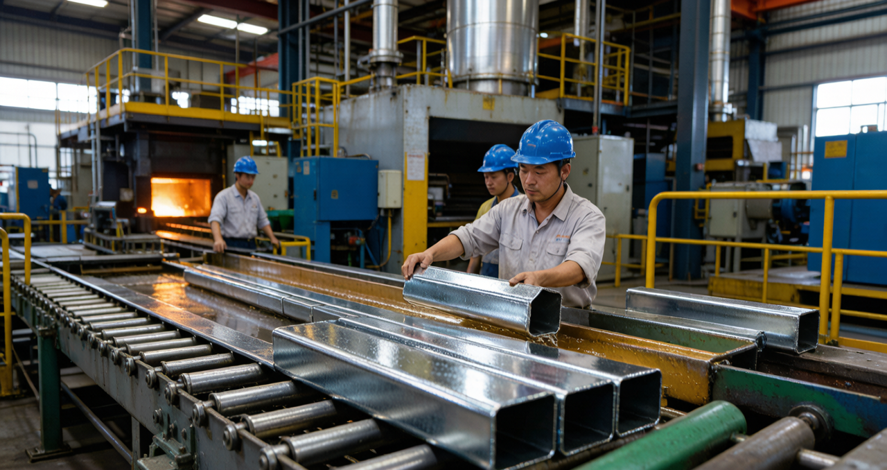 Mill-direct galvanized square tube ready for export