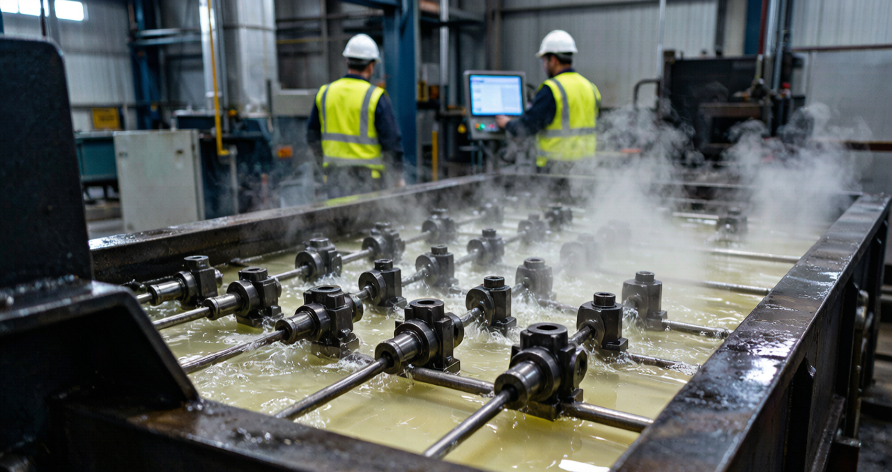 Comparison flow chart of pickling passivation vs phosphate coating