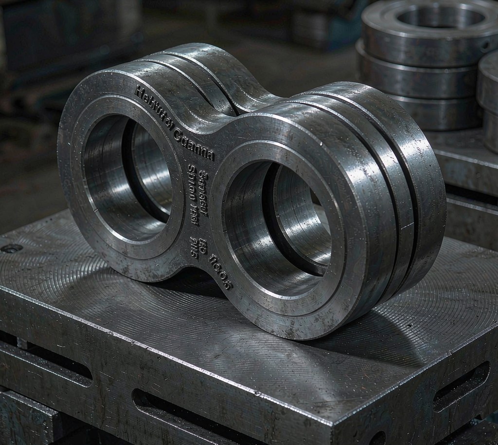 Carbon steel threaded flange with NPT threaded bore
