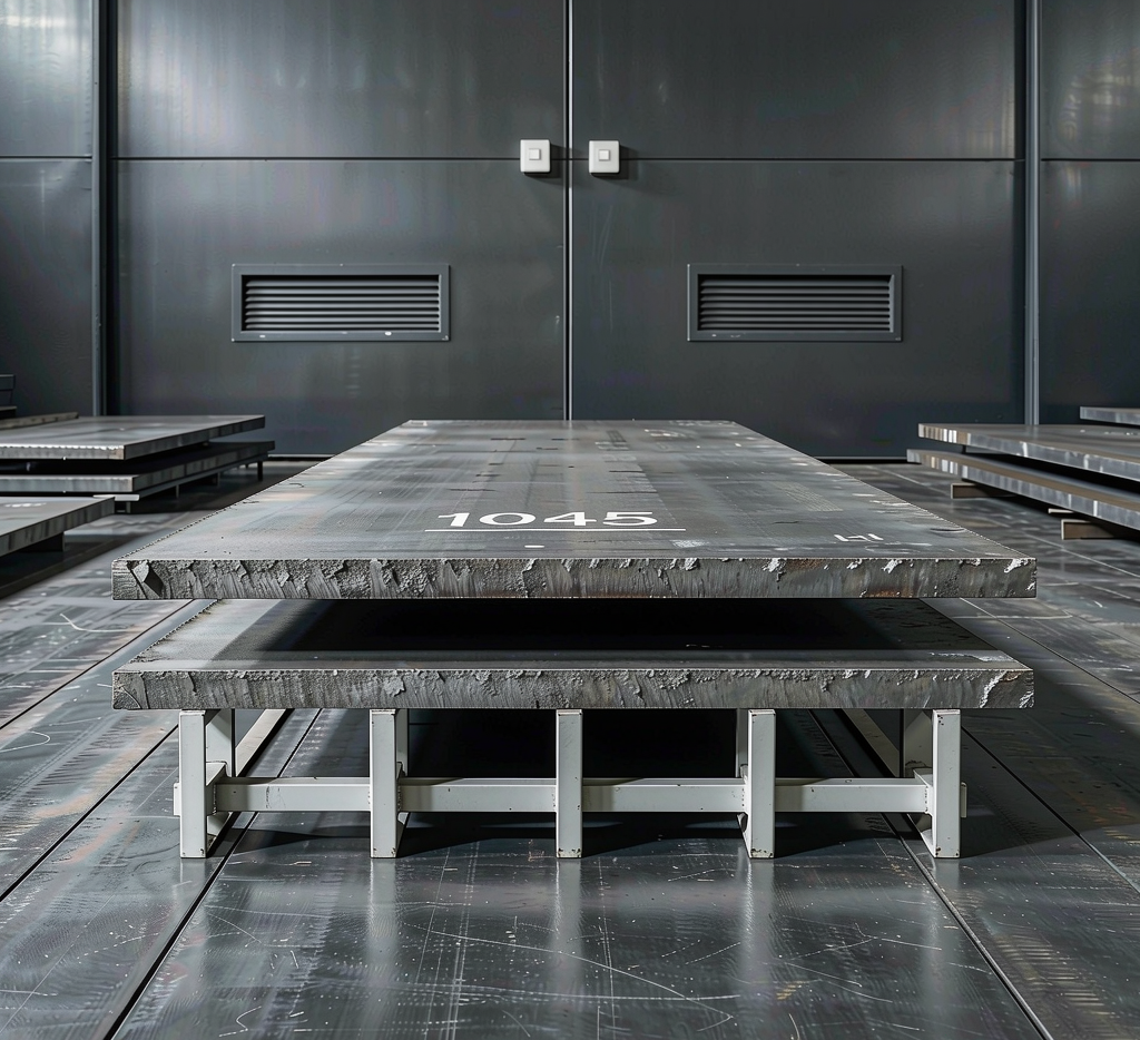Carbon steel shafts and pins machined from AISI 1045 round bar