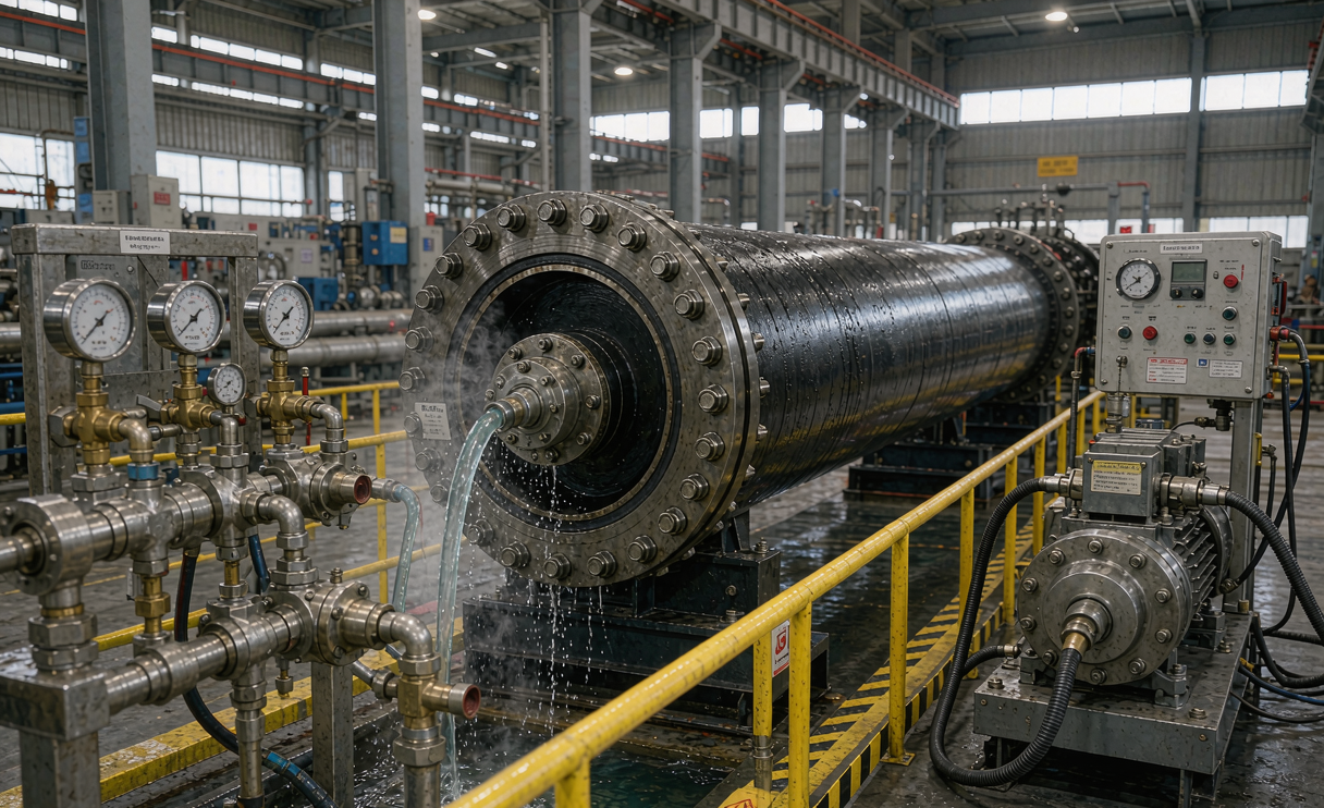 API 5L PSL2 line pipe mill hydrostatic test rig
