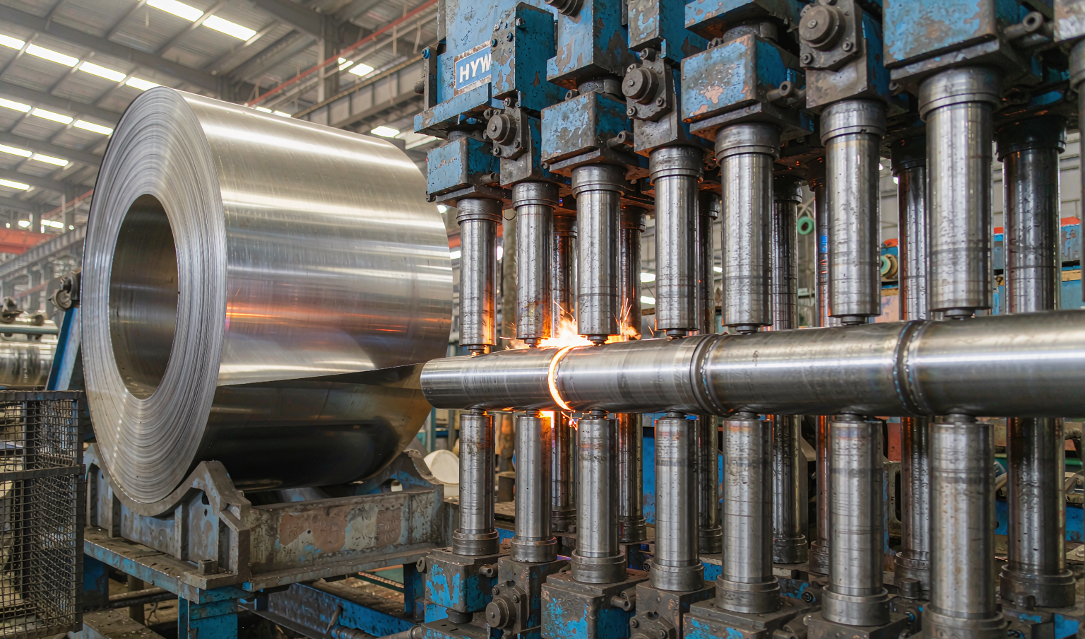 High frequency ERW tube mill producing boiler tubes