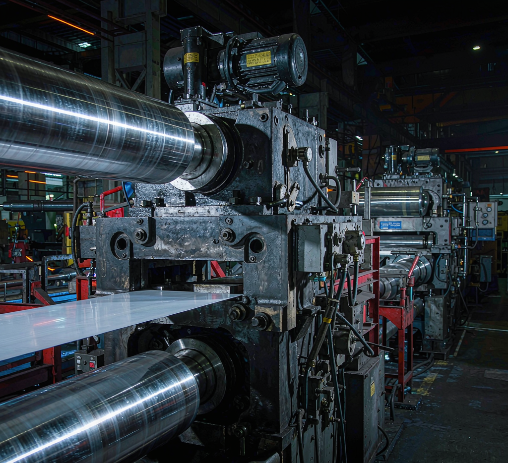 Cold rolling mill producing carbon steel coil