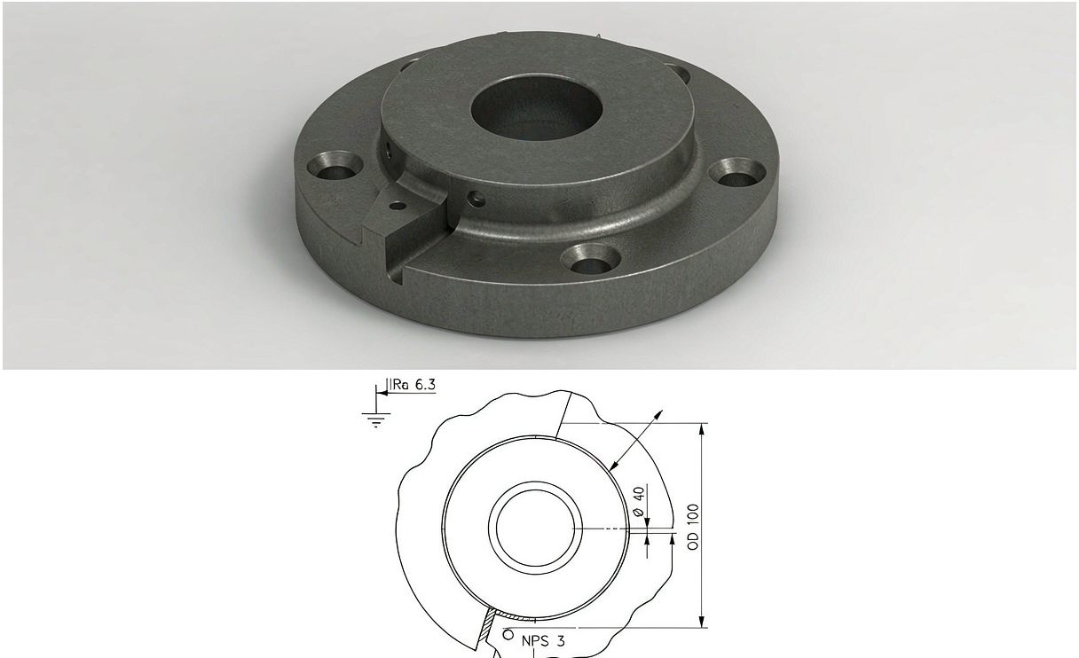 Slip-on flange dimensions raised face welding preparation