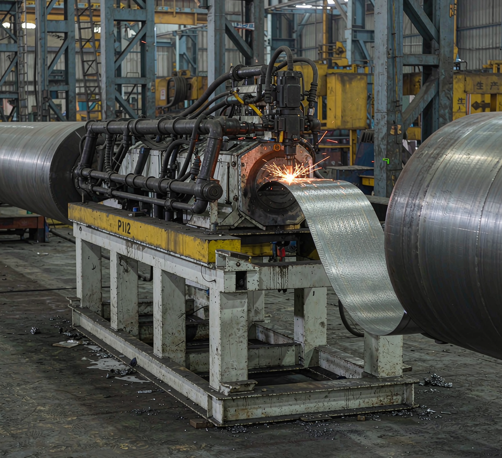 SSAW pipe spiral welding production line