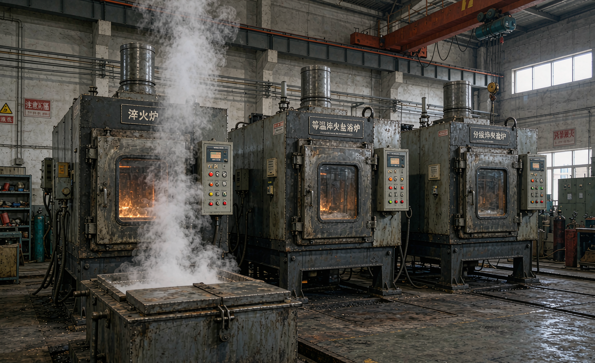 Quenching austempering martempering heat treatment furnace comparison