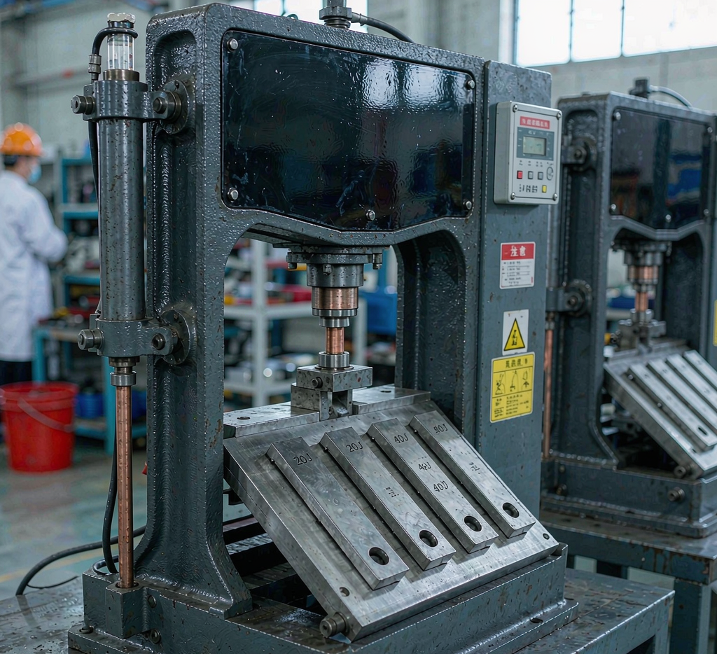 Charpy impact testing of S355JR structural steel specimens