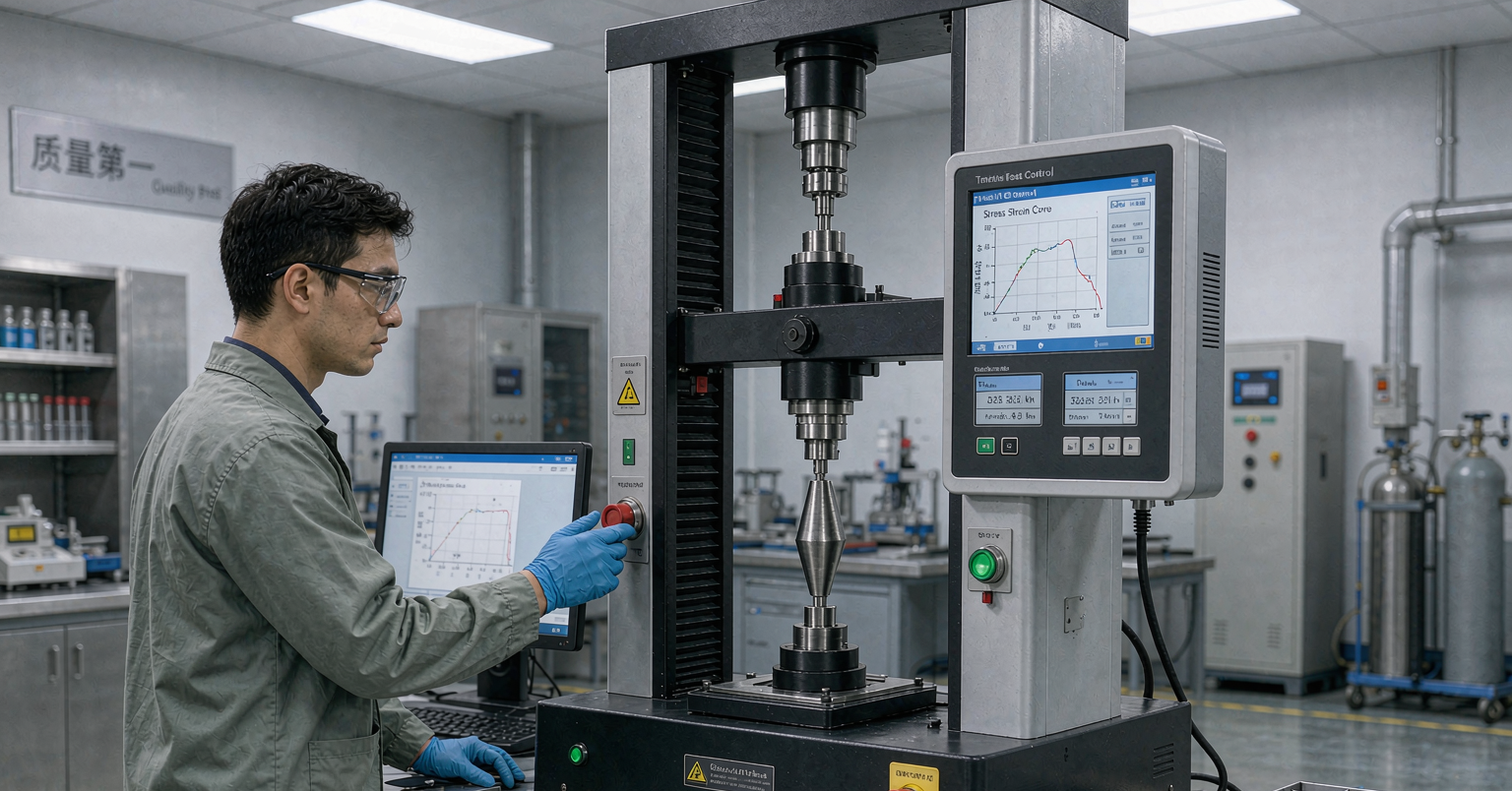 ASTM A370 testing