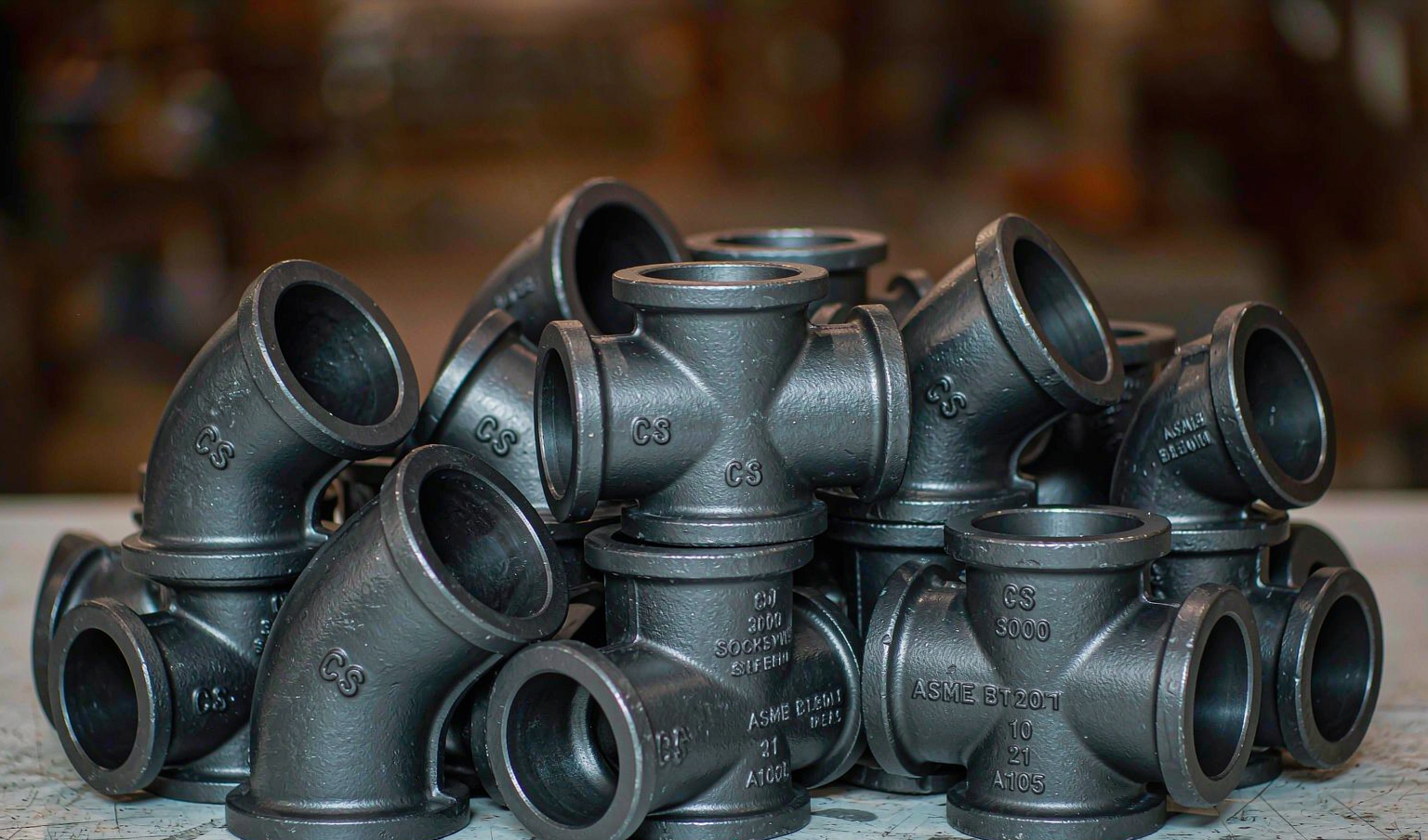 Forged carbon steel socket weld pipe fittings class 3000